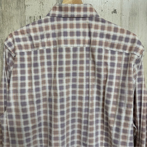 Robert Graham Tailored Fit Button Down Flip Cuff Shirt Mens Size XL - Picture 8 of 12